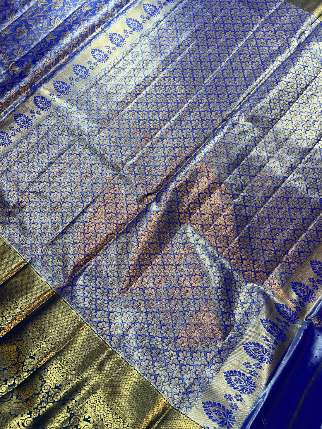 Beautiful semi kanchi pattu saree-8