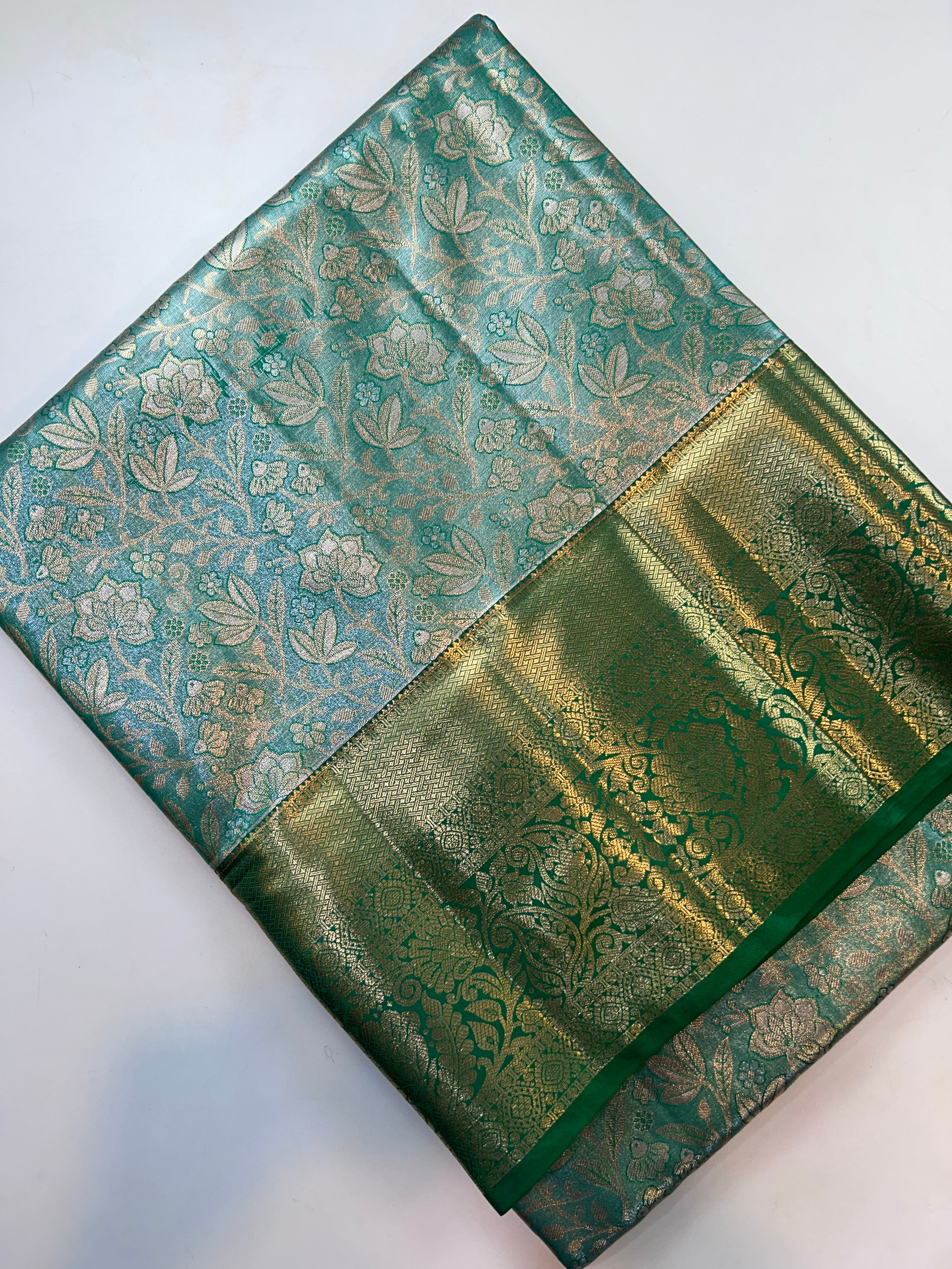 Beautiful semi kanchi pattu saree-10