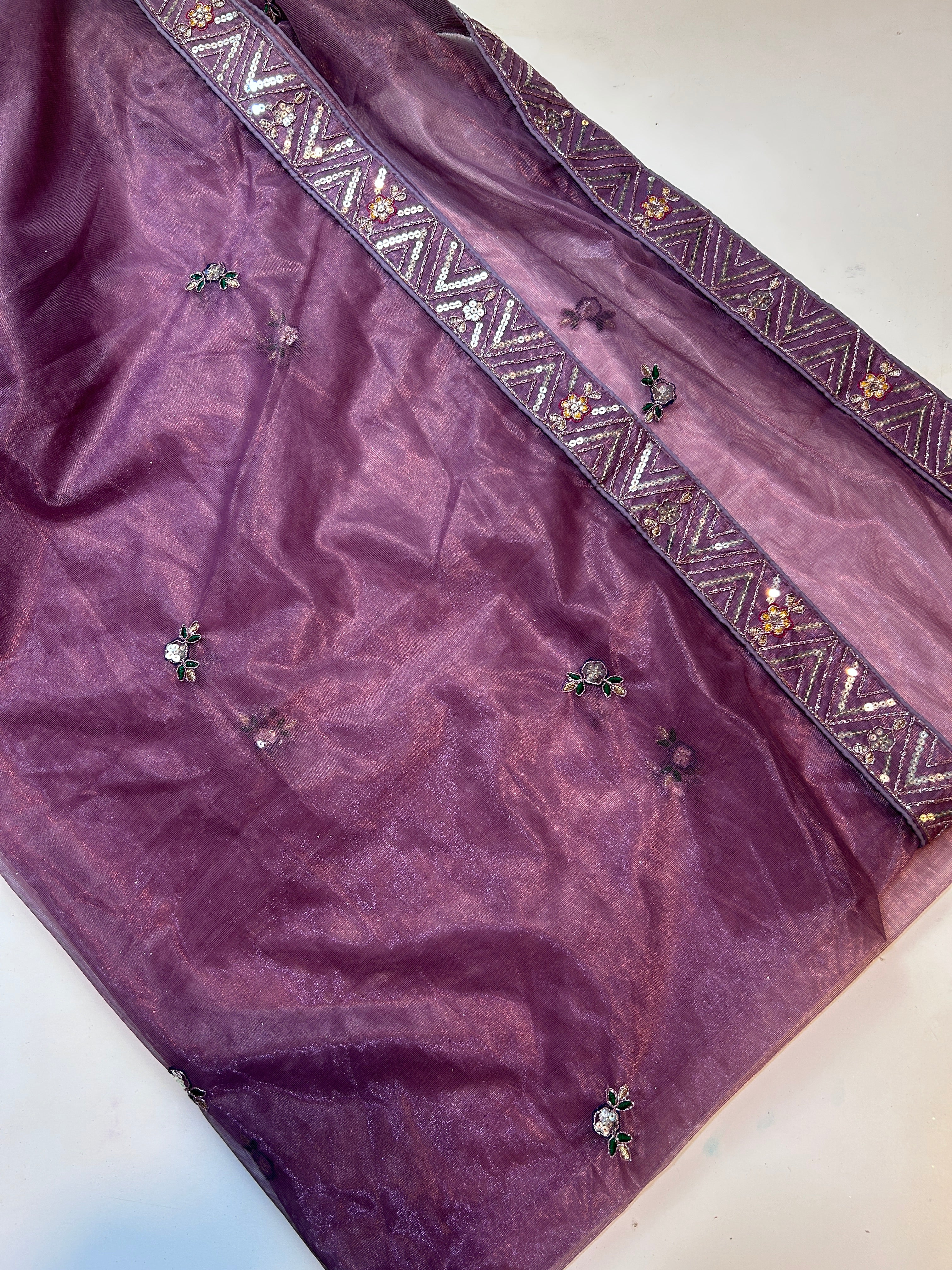 Heavy netted full work lehanga